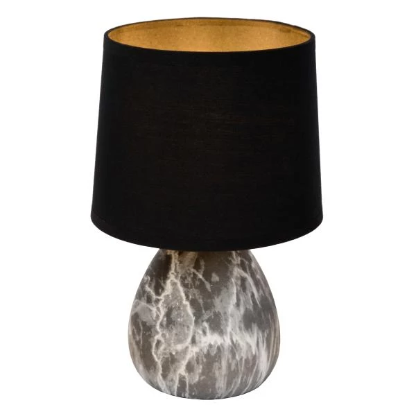 Lucide MARMO - Table lamp - Ø 16 cm - 1xE14 - Black - detail 1